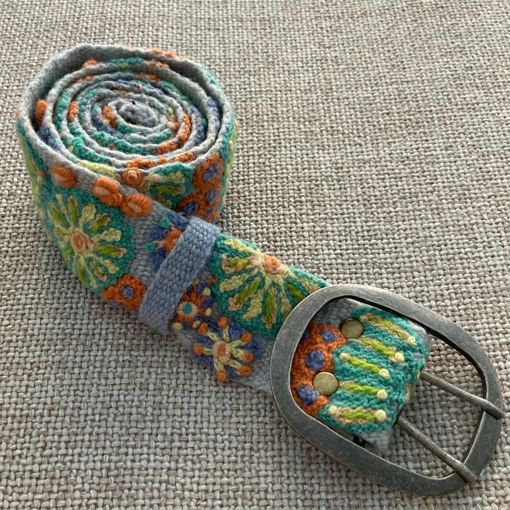 Jenny Krausse woven floral belt
